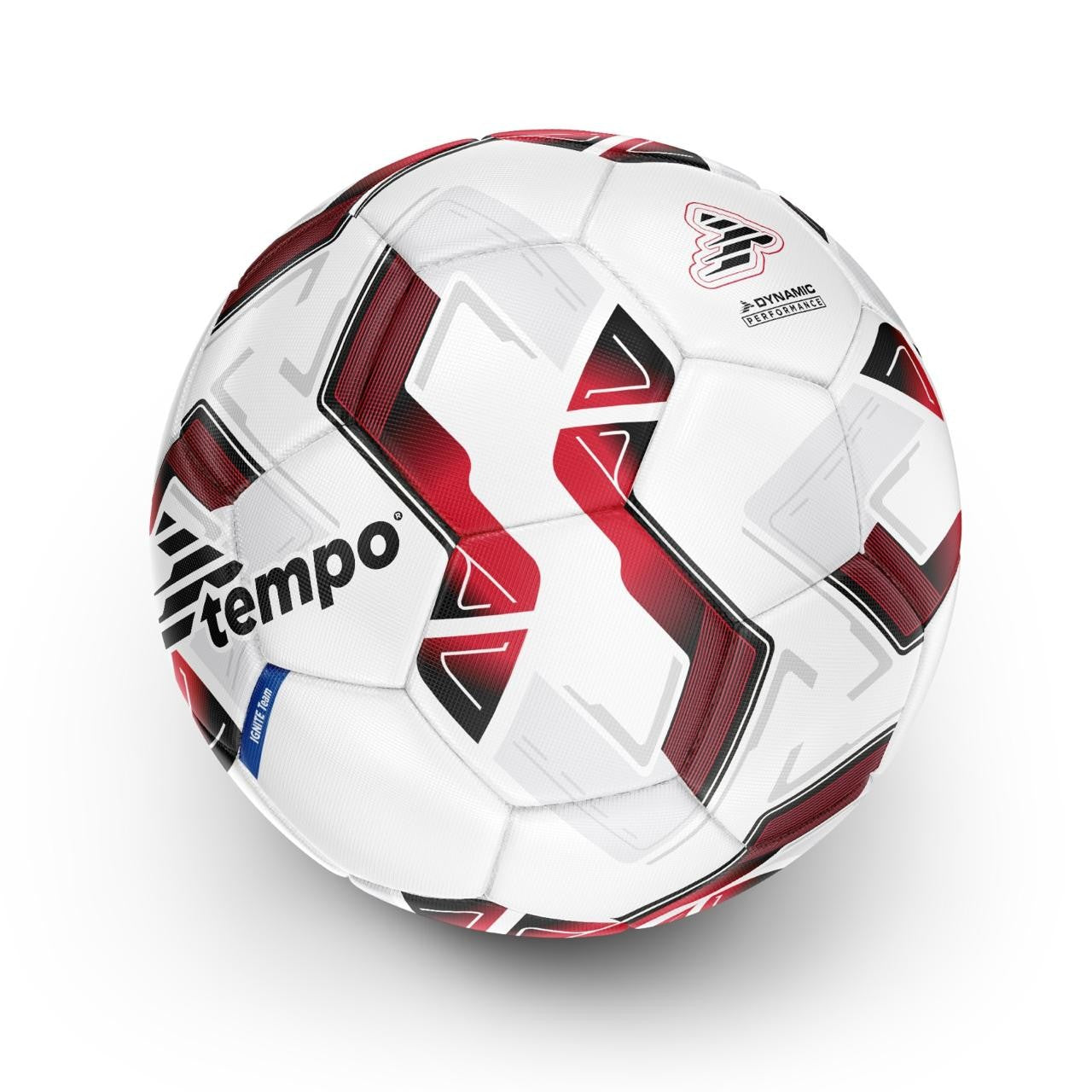 Tempo IGNITE Team White/Red Size 5