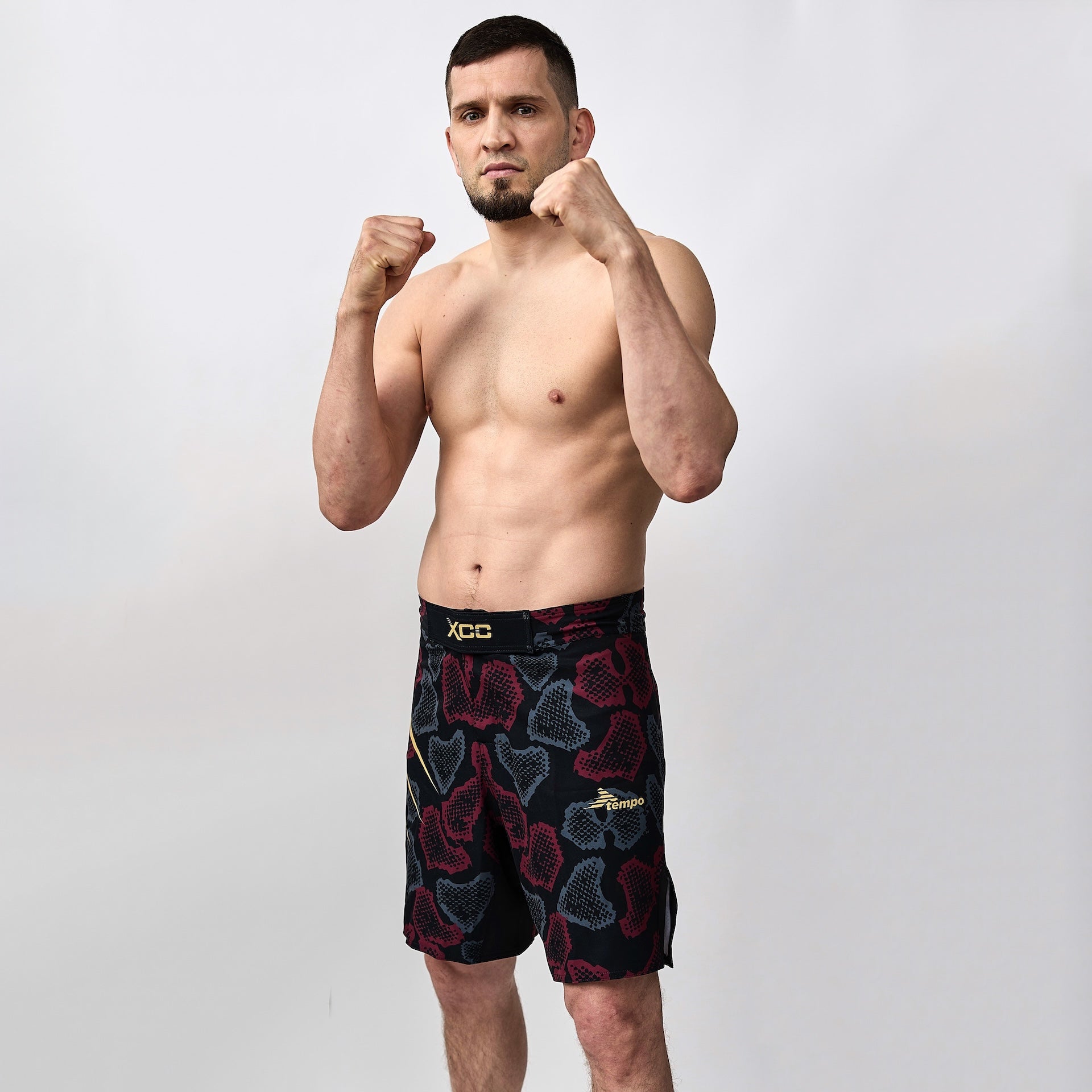 XCC MMA Fight Short - Schwarz/Rot