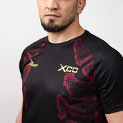 XCC Fight Night Herren Walkout Trikot - Schwarz/Rot