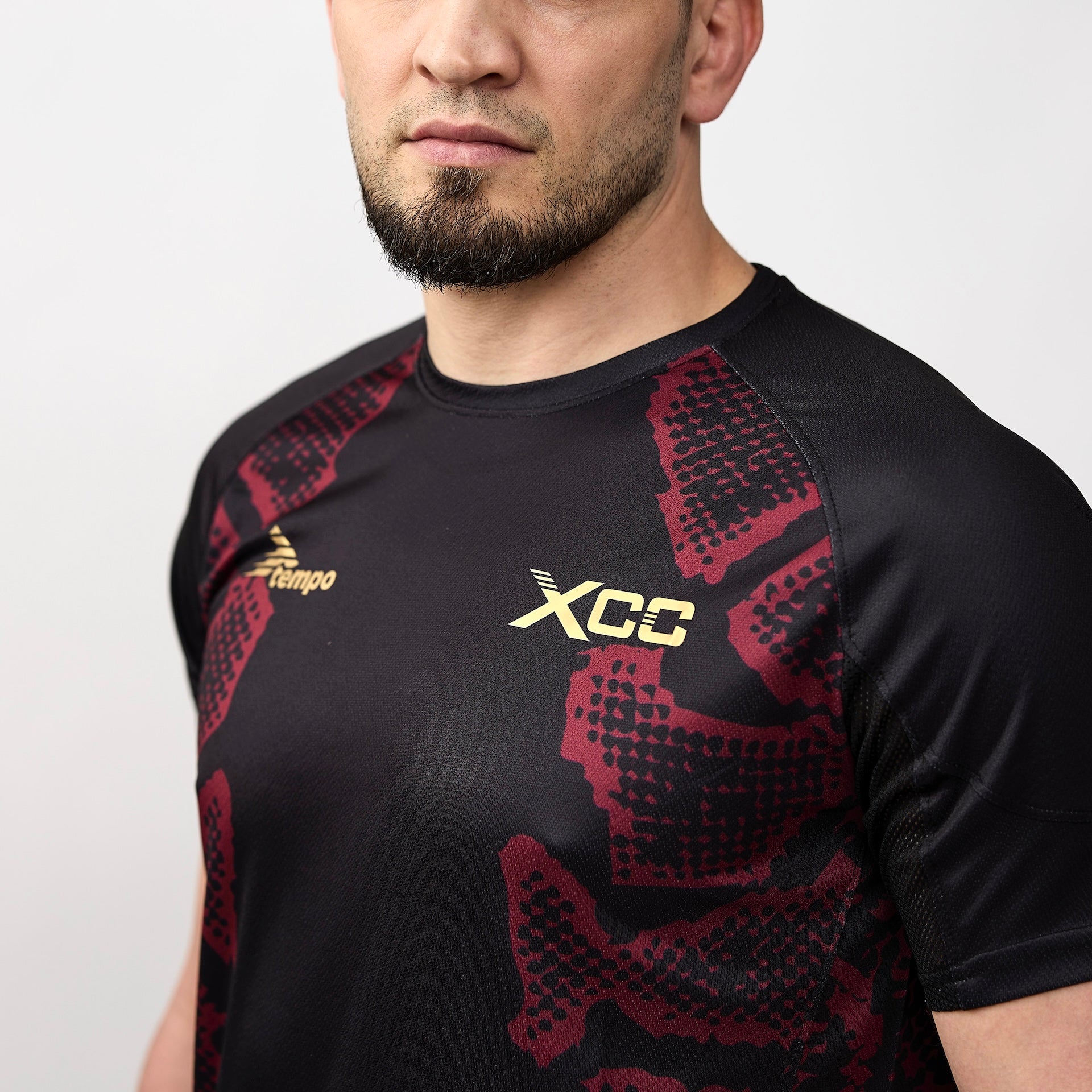 XCC Fight Night Herren Walkout Trikot - Schwarz/Rot