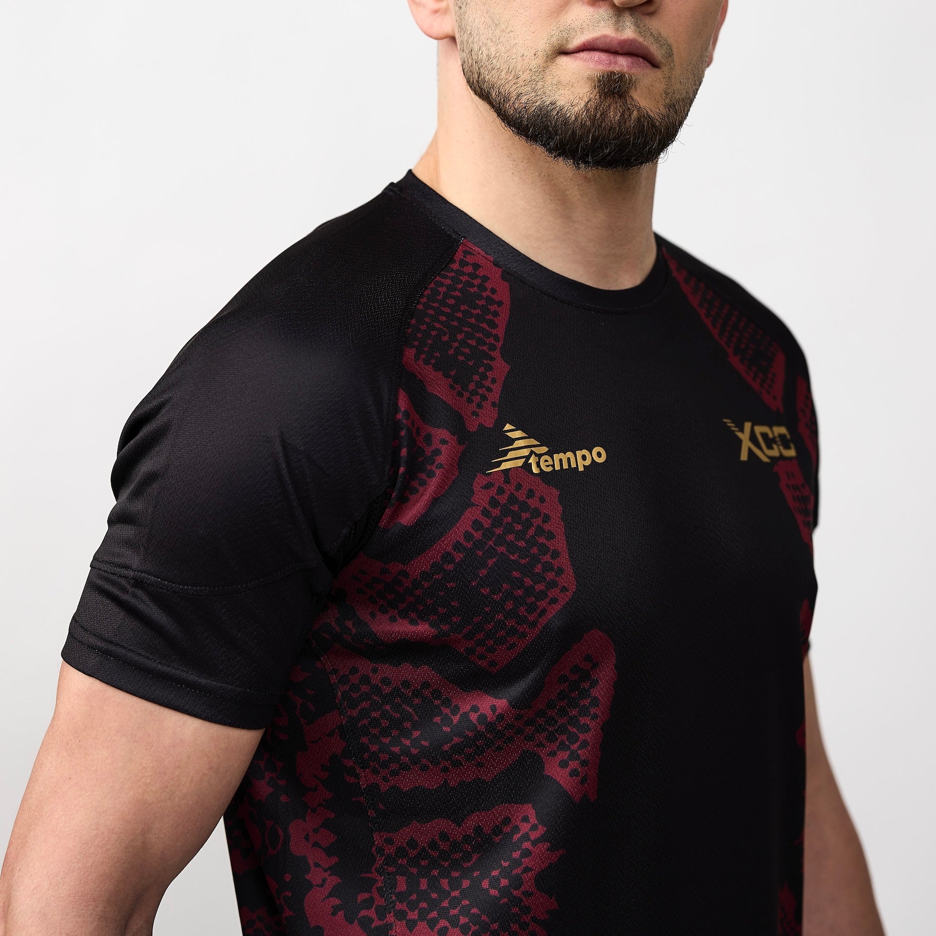 XCC Fight Night Herren Walkout Trikot - Schwarz/Rot