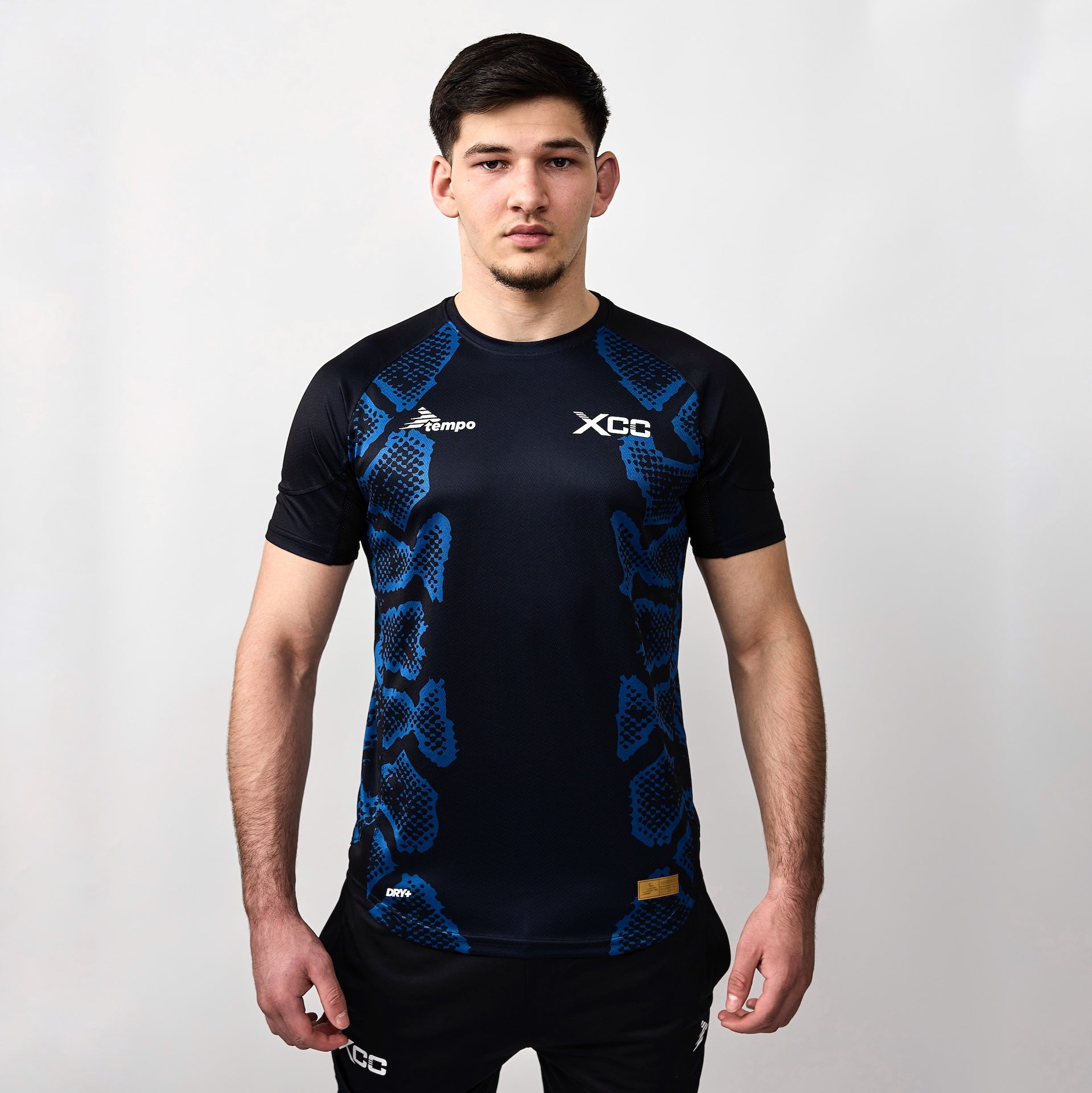 XCC Fight Night Herren Walkout-Trikot – Schwarz/Blau