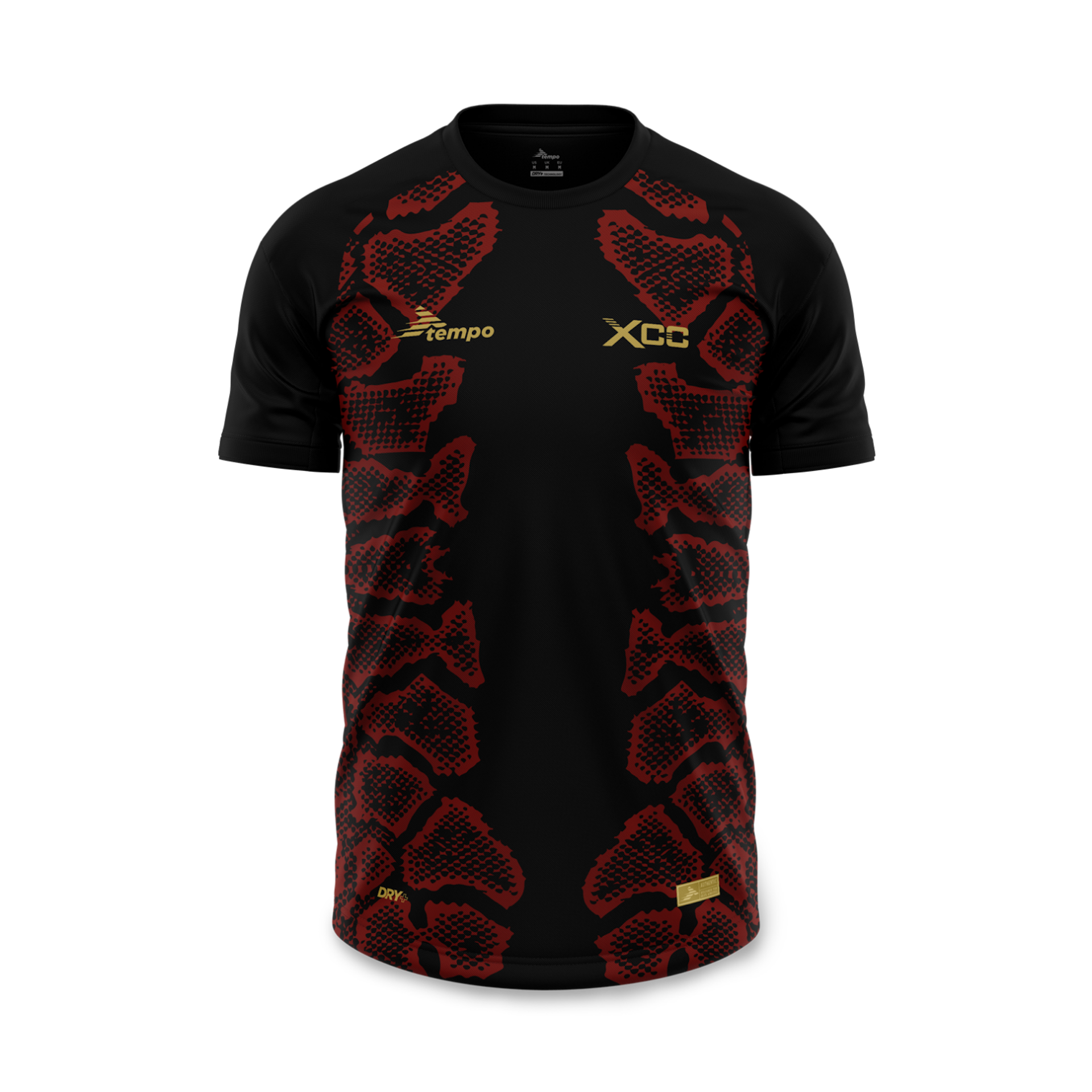 XCC Fight Night Herren Walkout Trikot - Schwarz/Rot
