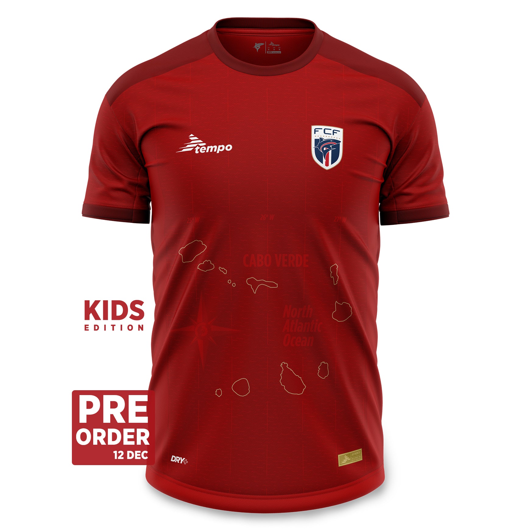 Kap Verdes Kinder-Auswärtstrikot 2025 – Spieler-Edition