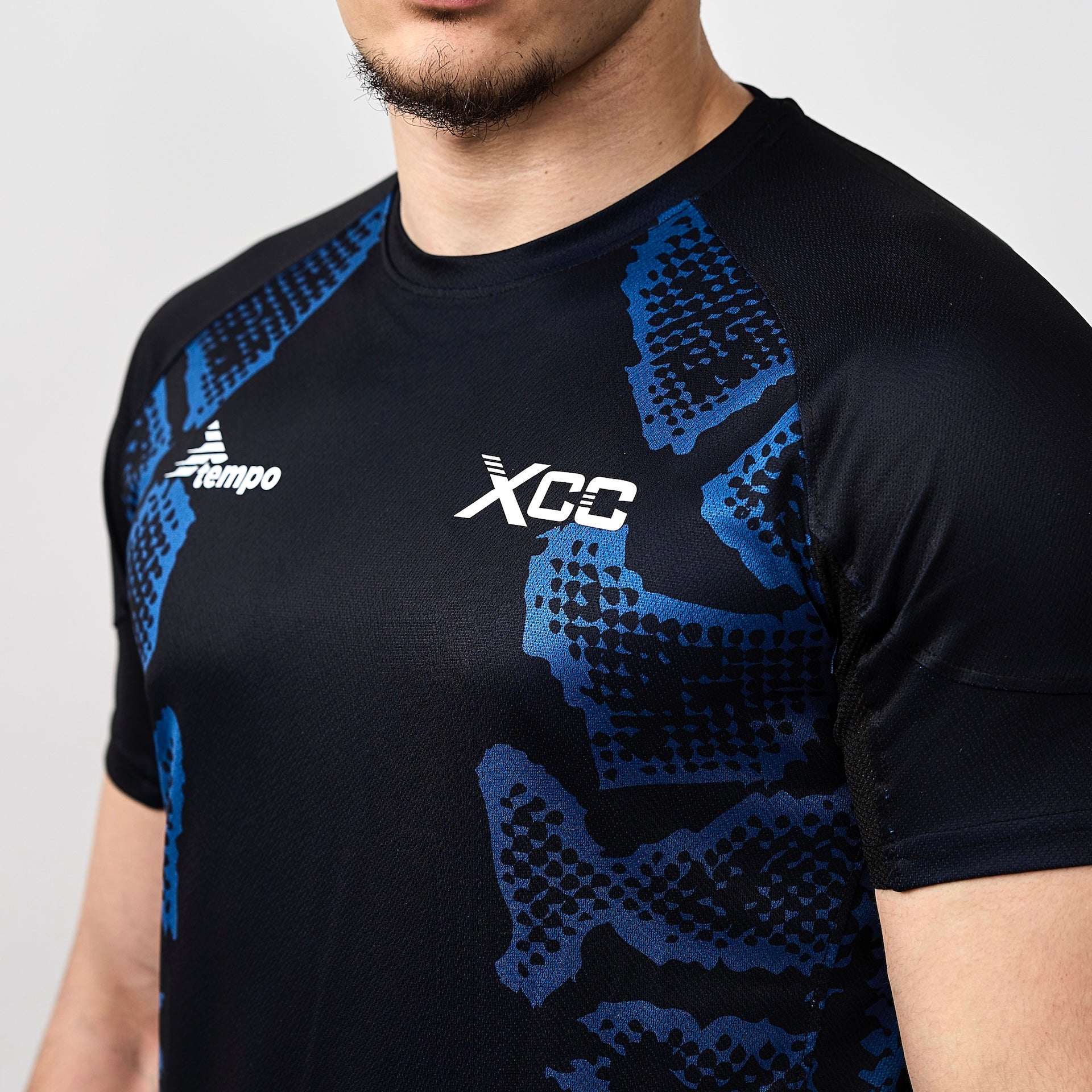 XCC Fight Night Men's Walkout Jersey - Black/Blue