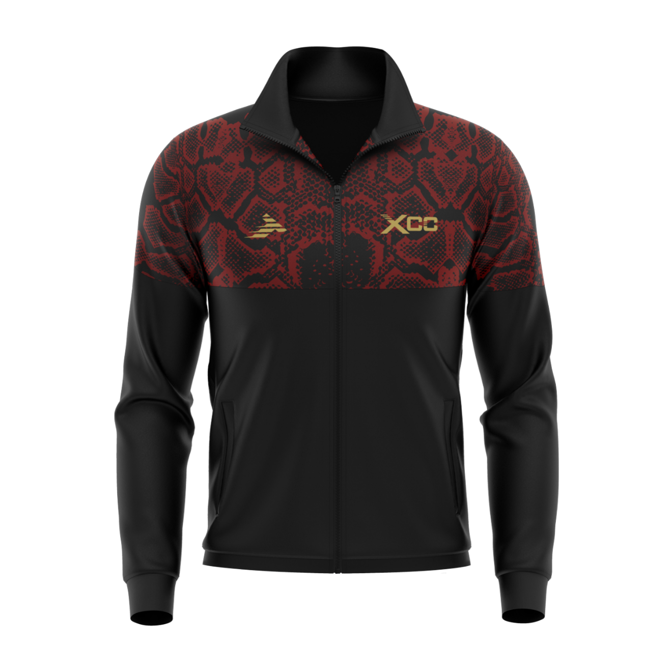 XCC Tracksuit Jacket - Black/Red