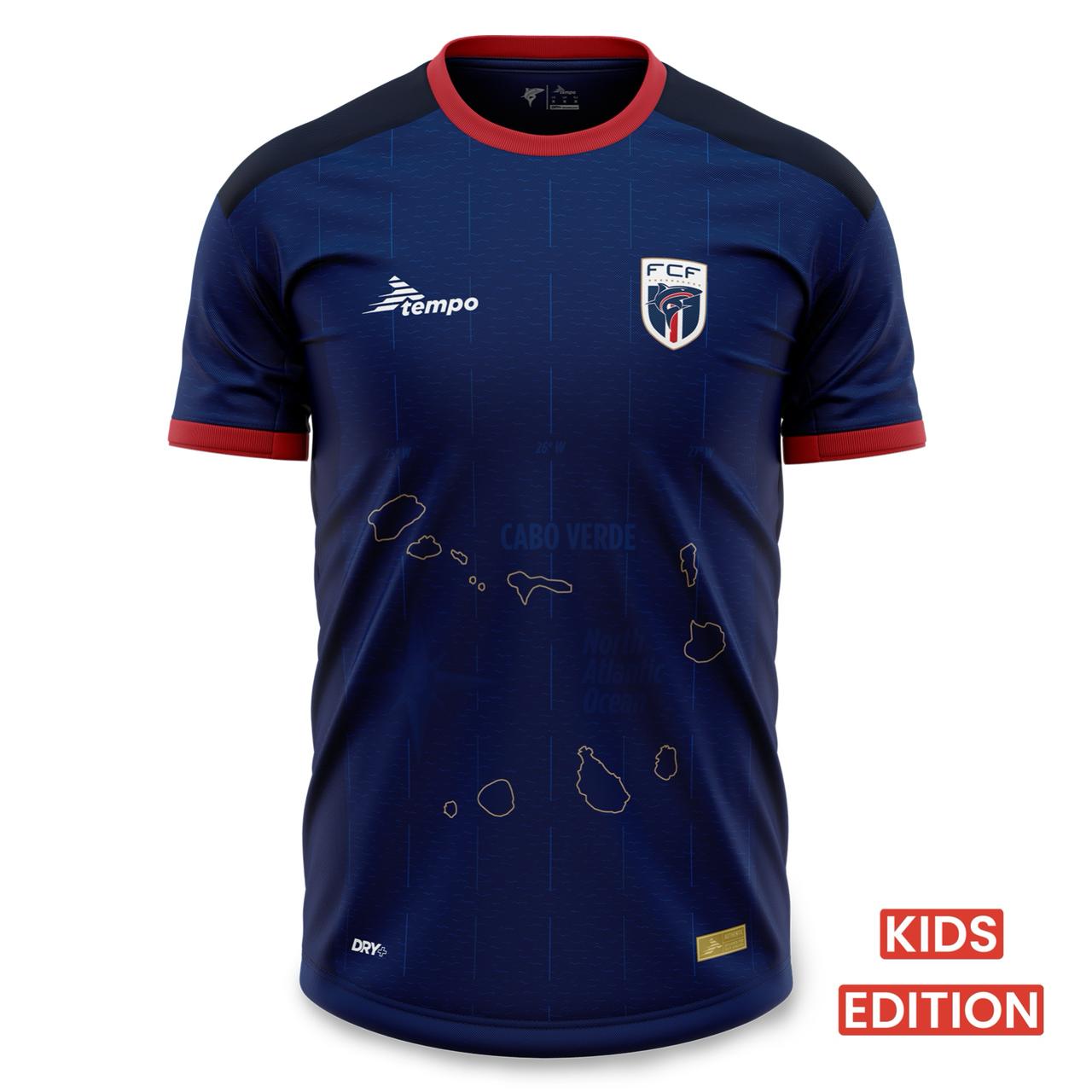 Cape Verde Kids Home Match Jersey 23/24 - Player Edition