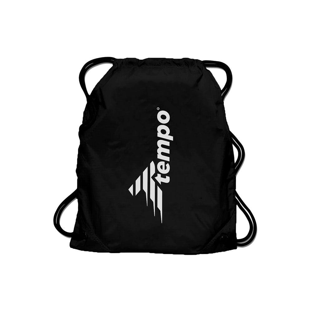 ESSENTIALS Gym Drawstring Bag Black - Tempo Sport